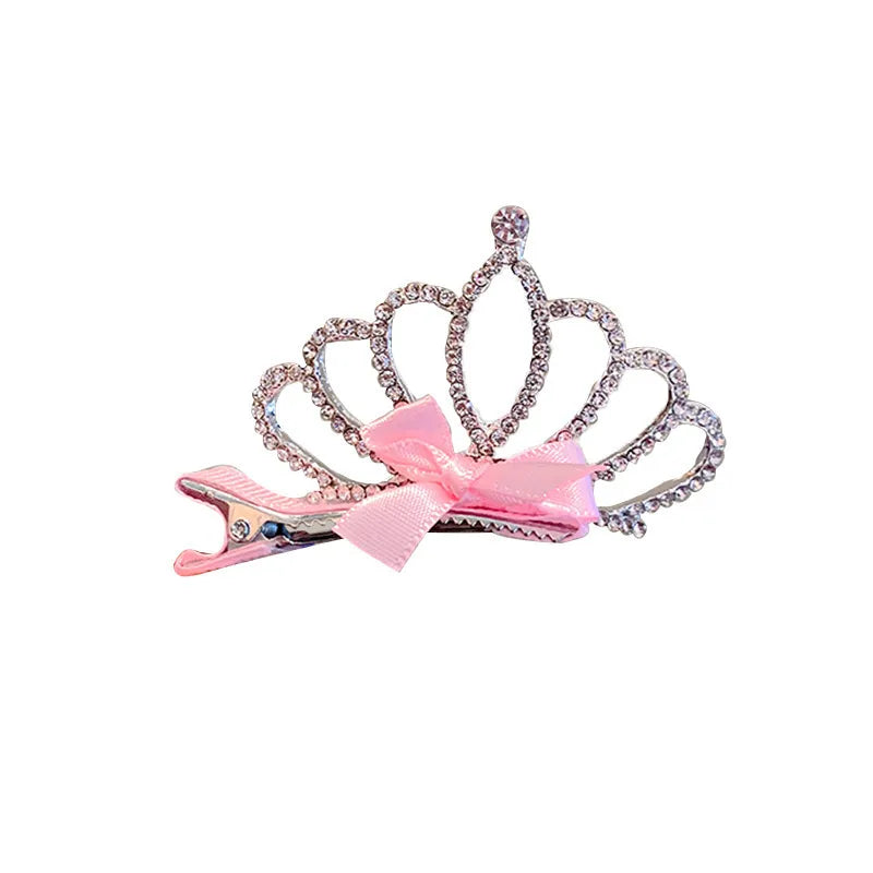 Kid'S Princess Cute Crown Rhinestone Hair Clip