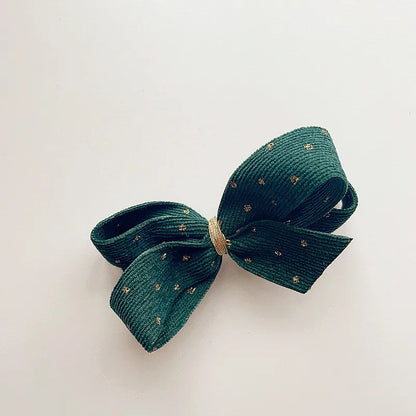 Kid'S Retro Bow Knot Cloth Hair Clip