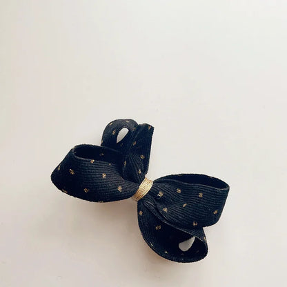 Kid'S Retro Bow Knot Cloth Hair Clip