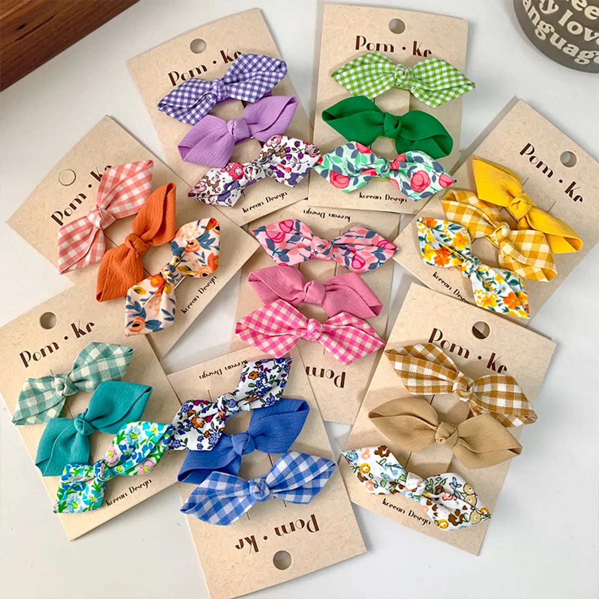 Kid'S Sweet Bow Knot Alloy Cloth Hair Clip