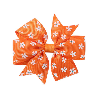 Kid'S Sweet Bow Knot Daisy Polyester Hair Clip