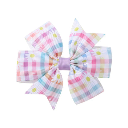 Kid'S Sweet Bow Knot Daisy Polyester Hair Clip