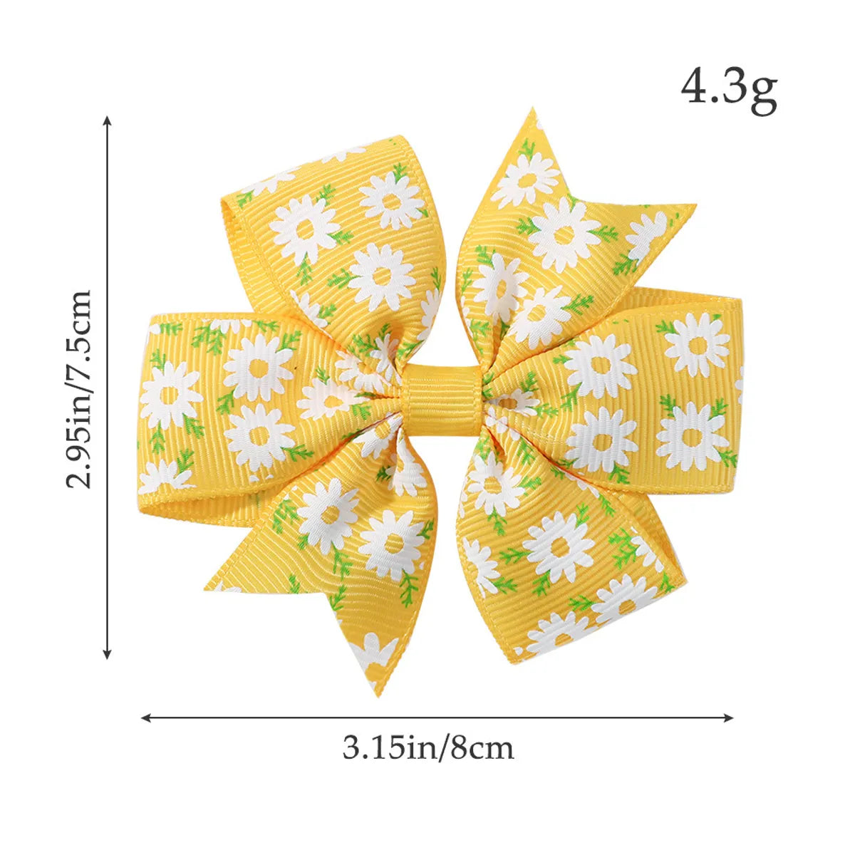 Kid'S Sweet Bow Knot Daisy Polyester Hair Clip