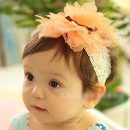 Kid'S Sweet Flower Cloth Hair Band