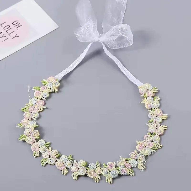 Kid'S Sweet Flower Cloth Hair Band