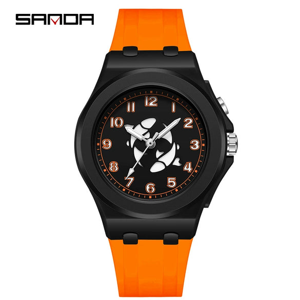 Kids Digital Watch Versatile Casual Minimalist Style Twelve Constellations Abs Case Tpu Strap Round Dial