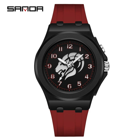 Kids Digital Watch Versatile Casual Minimalist Style Twelve Constellations Abs Case Tpu Strap Round Dial