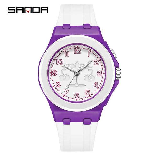 Kids Digital Watch Versatile Casual Minimalist Style Twelve Constellations Abs Case Tpu Strap Round Dial