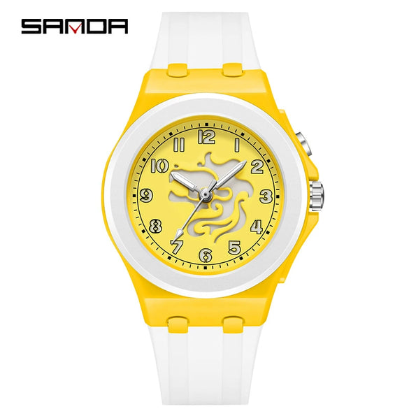 Kids Digital Watch Versatile Casual Minimalist Style Twelve Constellations Abs Case Tpu Strap Round Dial