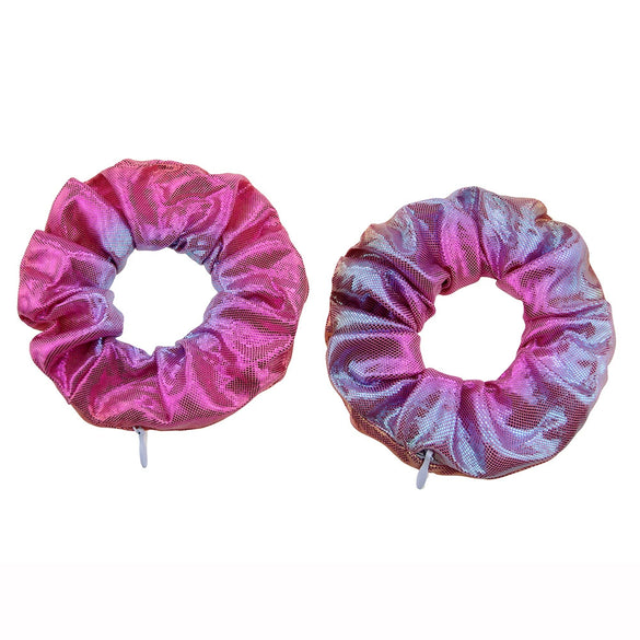 Kids' Handmade Cloth Round Hair Ring Headband With Laser Gradient And Bronzing