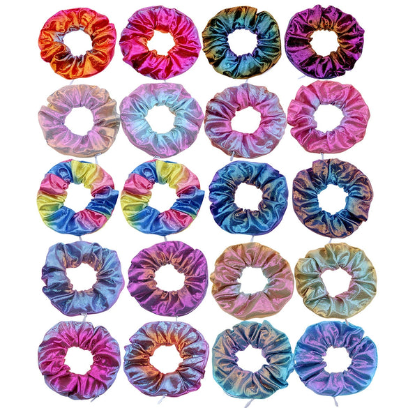 Kids' Handmade Cloth Round Hair Ring Headband With Laser Gradient And Bronzing