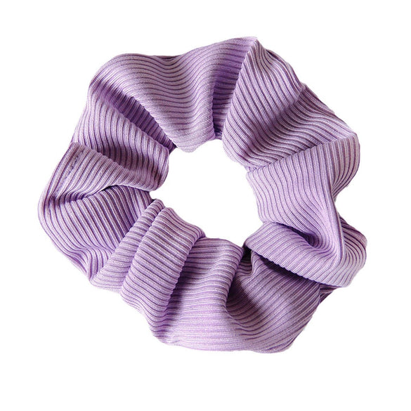 Knitted Fabric Large Intestine Hair Ring Striped Solid Color