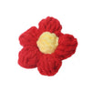 Knitting Cotton And Linen Wool Puff Flower Brooch Couple Style For Sweater Bag Accessories