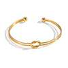 Knotted Ball Bracelet Stainless Steel Jewelry With Electroplating In Internet Celebrity Style