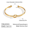 Knotted Ball Bracelet Stainless Steel Jewelry With Electroplating In Internet Celebrity Style
