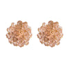 Lady Flower Artificial Gemstones Earrings