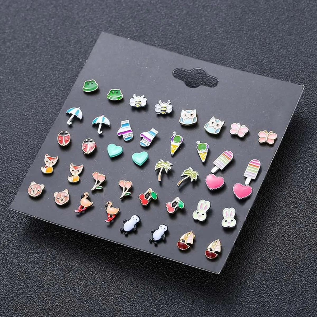 Insect Plating Alloy Artificial Gemstones Earrings Ear Studs