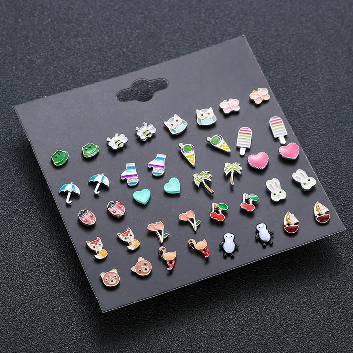 Insect Plating Alloy Artificial Gemstones Earrings Ear Studs