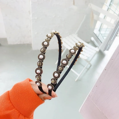 Korean Baroque Full Diamond Hair Band