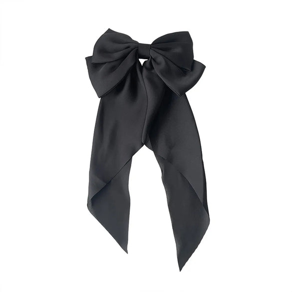 Korean Big Bow Floral Long Ribbon Hairpin Wholesale Gooddiy