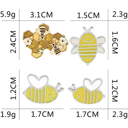 Korean Cartoon Alloy New  Cute Bee  Brooch