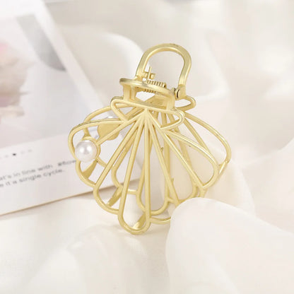 Korean Creative Fashion Solid Color Geometric Metal Clip Wholesale Nihaojewelry