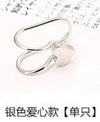 Korean Creative Pearl Earrings Temperament Single Diamond Star Ear Clip U-Shaped Ear Clip Single Set