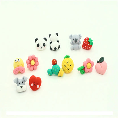 Korean Cute Asymmetrical Resin Earrings