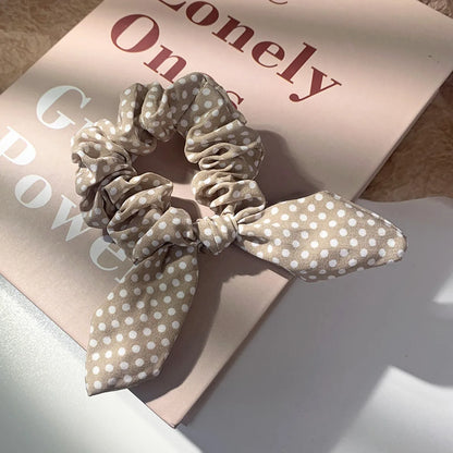 Korean Dots Bow Hair Scrunchies