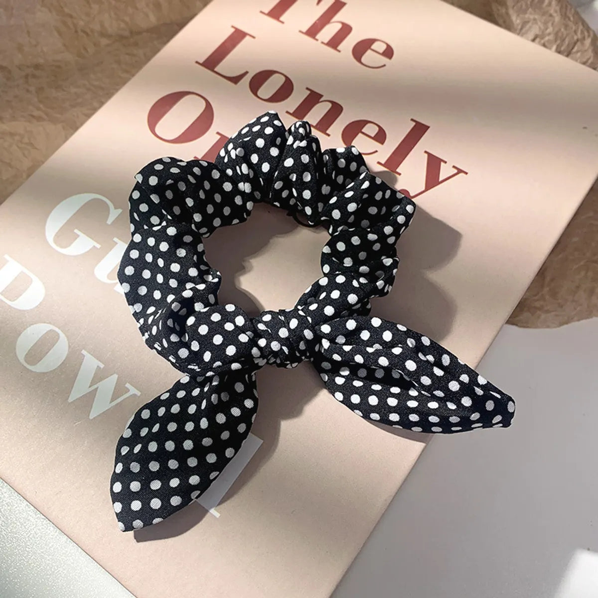 Korean Dots Bow Hair Scrunchies