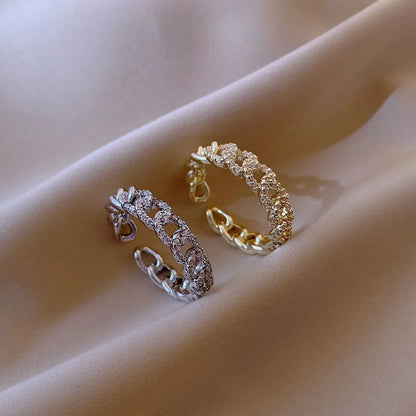 Korean Fashion Line Twist Open Ring