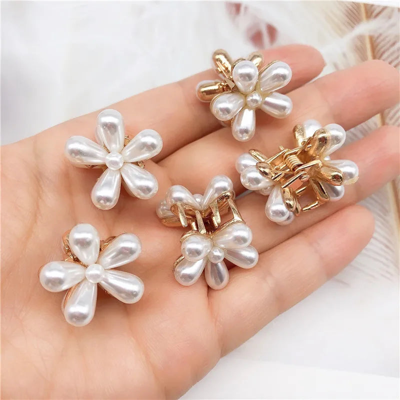 Korean Fashion Pearl Flower Hairpin