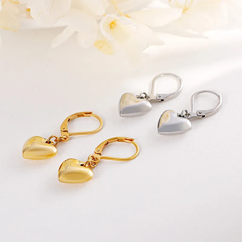 Heart 18K Gold Plated Titanium Steel Wholesale