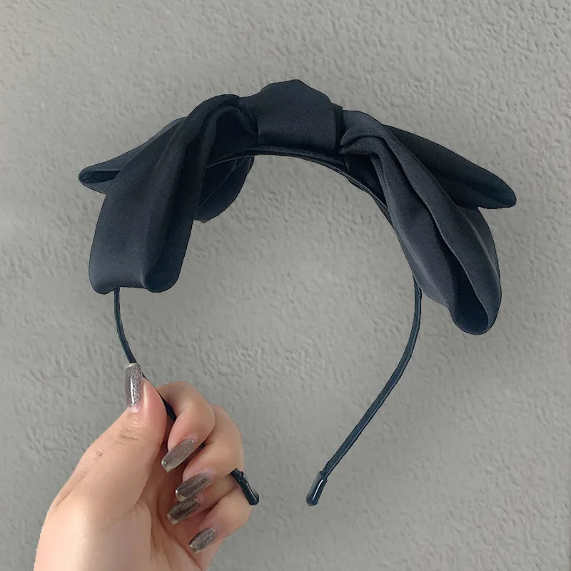 Korean Fashion Simple New Big  Bow Headband Wholesale