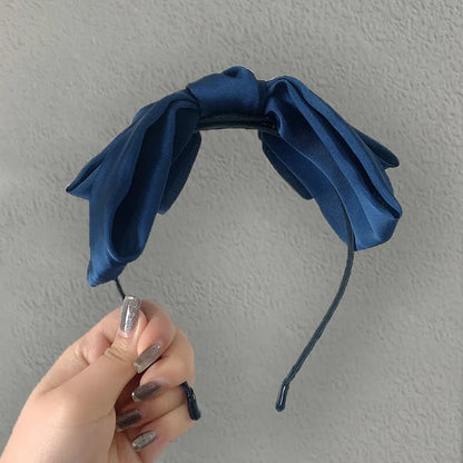 Korean Fashion Simple New Big  Bow Headband Wholesale