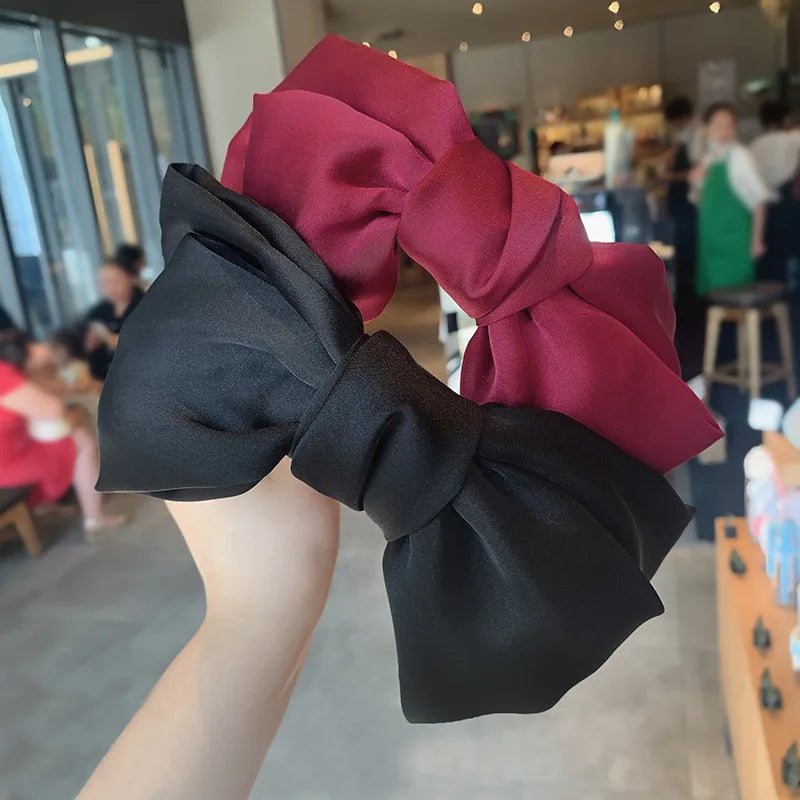 Korean Fashion Simple New Big  Bow Headband Wholesale