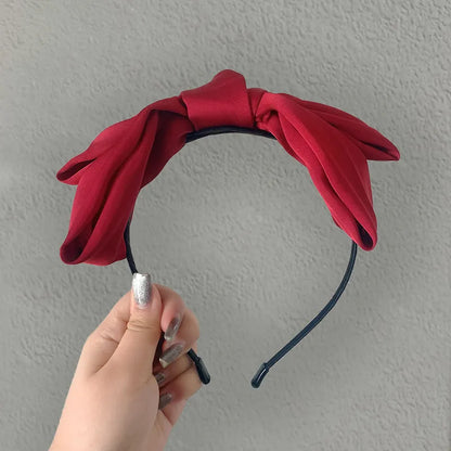 Korean Fashion Simple New Big  Bow Headband Wholesale