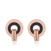 Korean Fashion Sweet Roman Numerals Simple Circle Personality Female Earrings