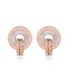 Korean Fashion Sweet Roman Numerals Simple Circle Personality Female Earrings
