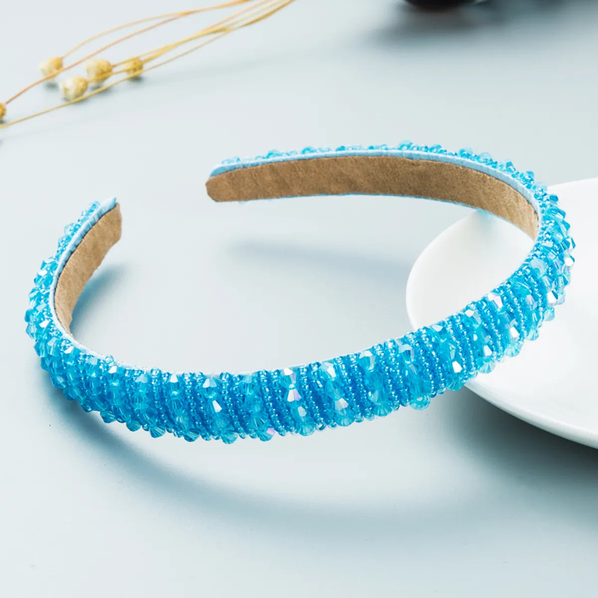 Korean Fashion Thin Edge Crystal Headband Wholesale