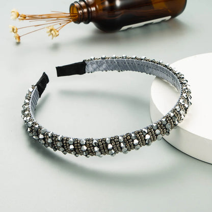 Korean Fashion Thin Edge Crystal Headband Wholesale