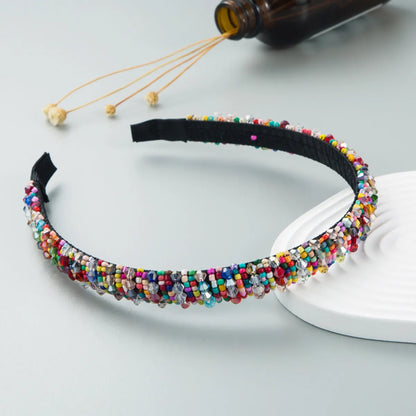 Korean Fashion Thin Edge Crystal Headband Wholesale