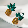 Fashion Fruit Alloy Artificial Gemstones Earrings