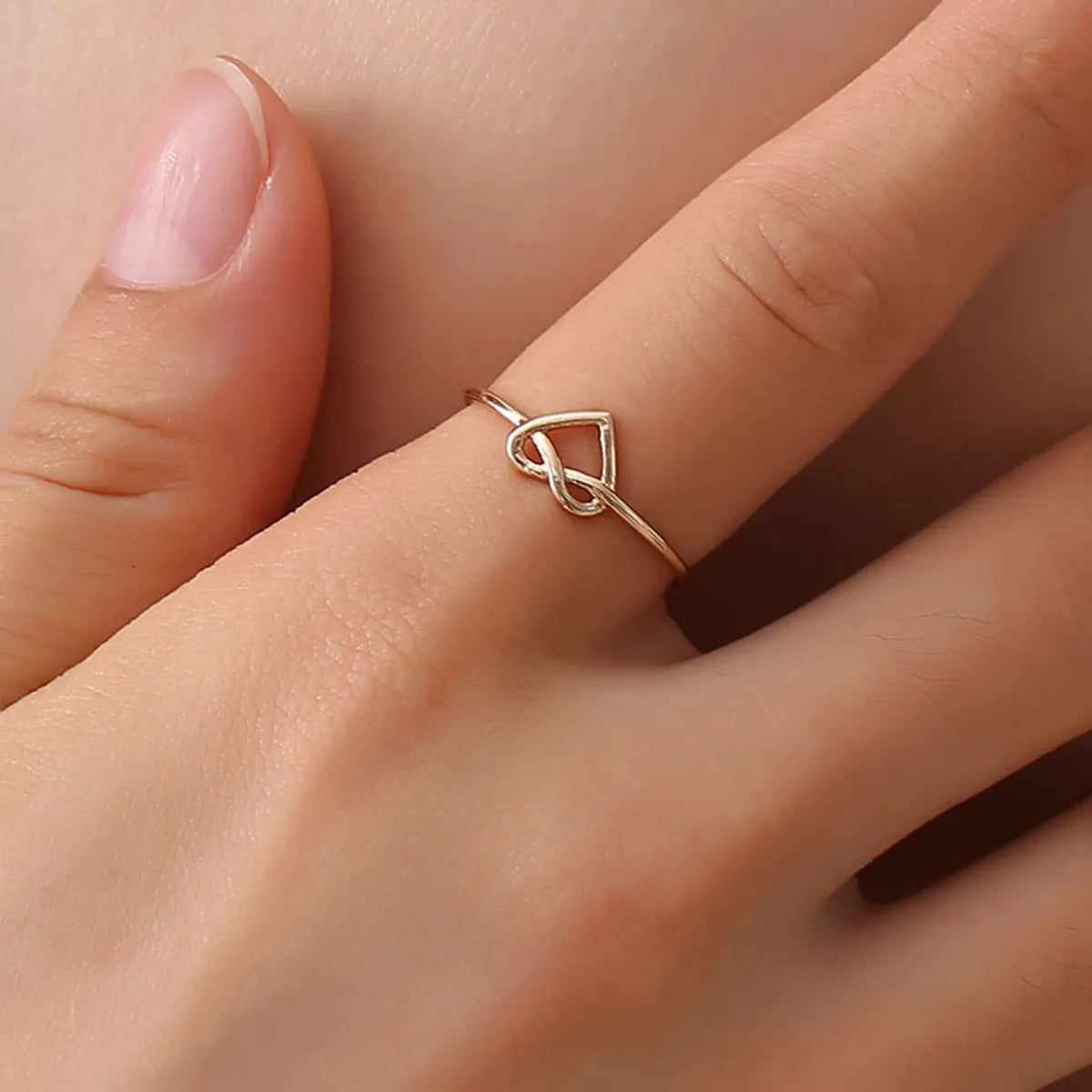 Simple Style Heart Metal No Inlaid Women's