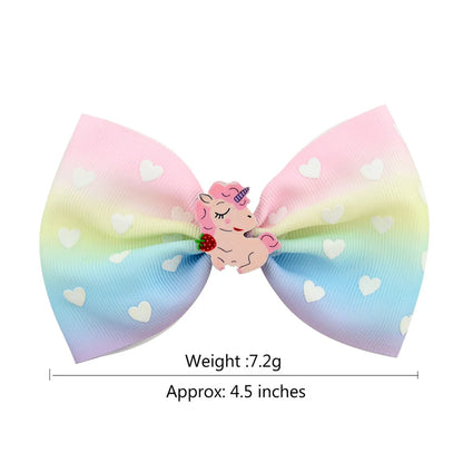 Korean Mermaid Acrylic Cartoon Bow Barrettes Children'S Hair Accessories Baby Side Clip Press Clip Bang Clip 929