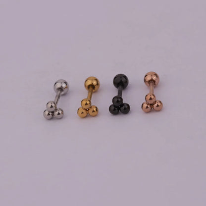 Lady Geometric Plating Stainless Steel Ear Studs