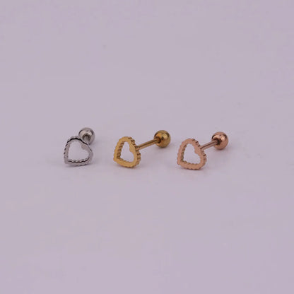 Lady Geometric Plating Stainless Steel Ear Studs