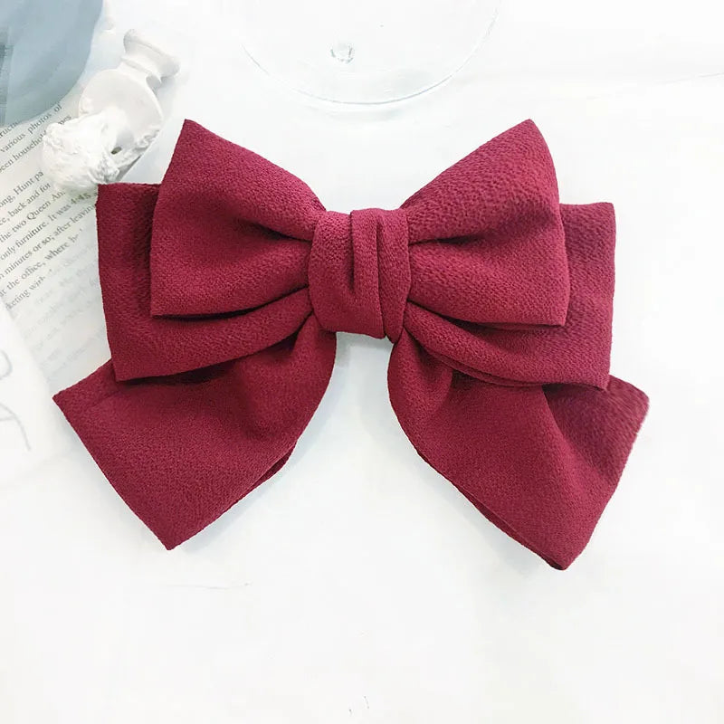 Korean New Fabric Bow Hairpin