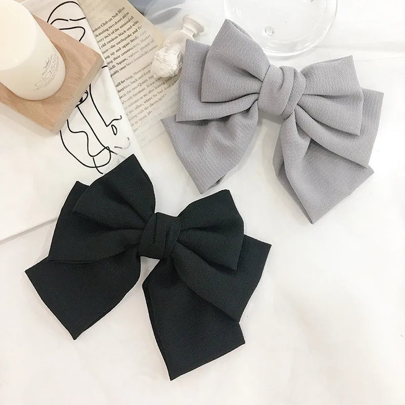 Korean New Fabric Bow Hairpin