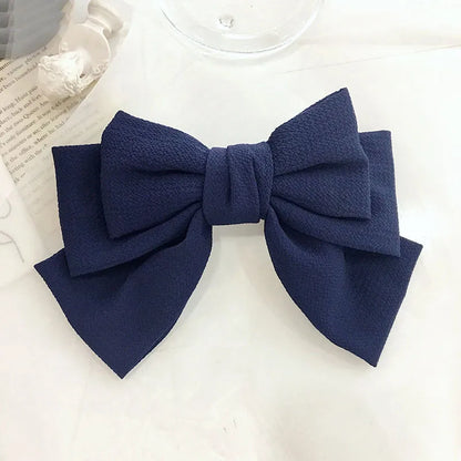 Korean New Fabric Bow Hairpin